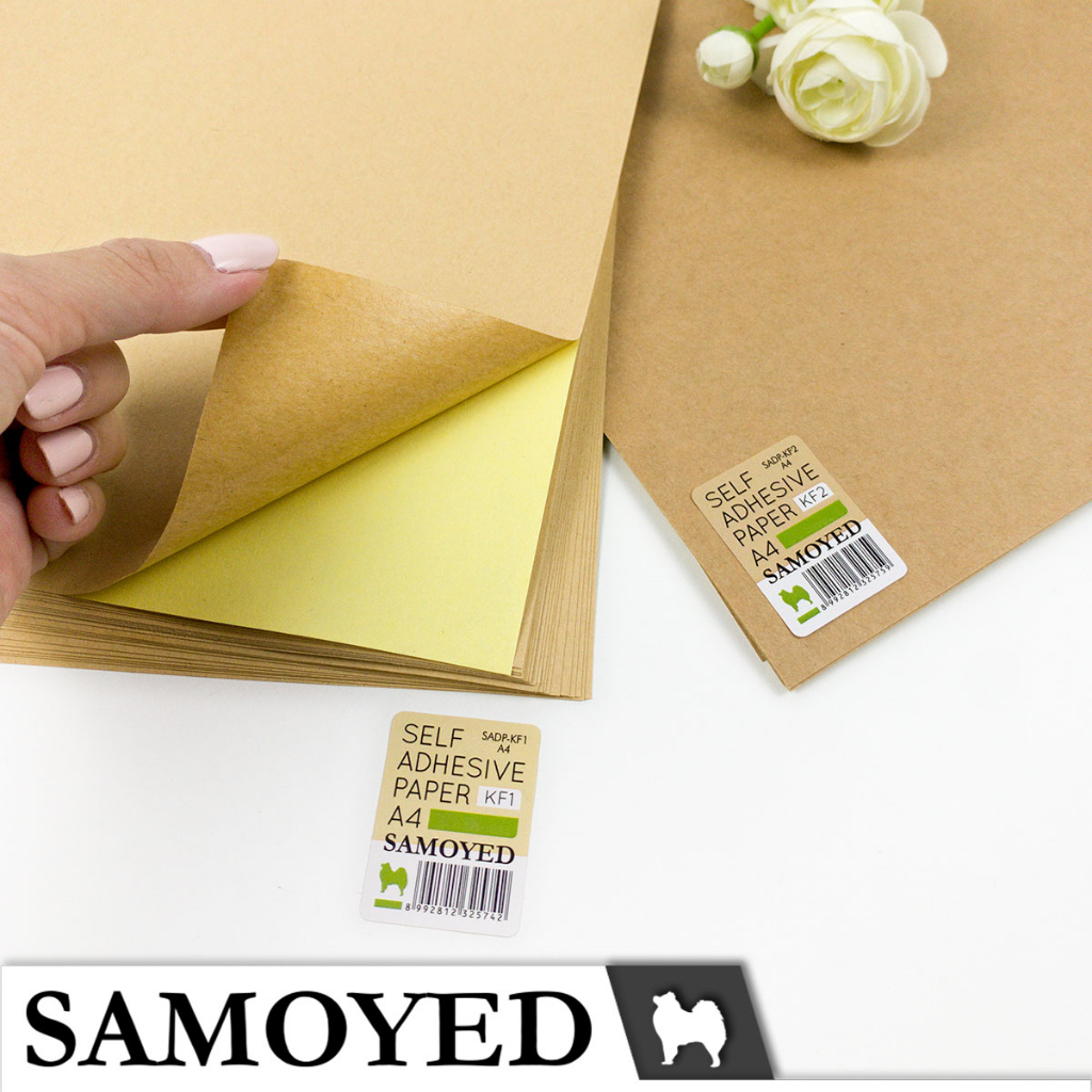 Jual Kertas Label / Stiker Kraft / Coklat / Samson / Brown Sticker ...