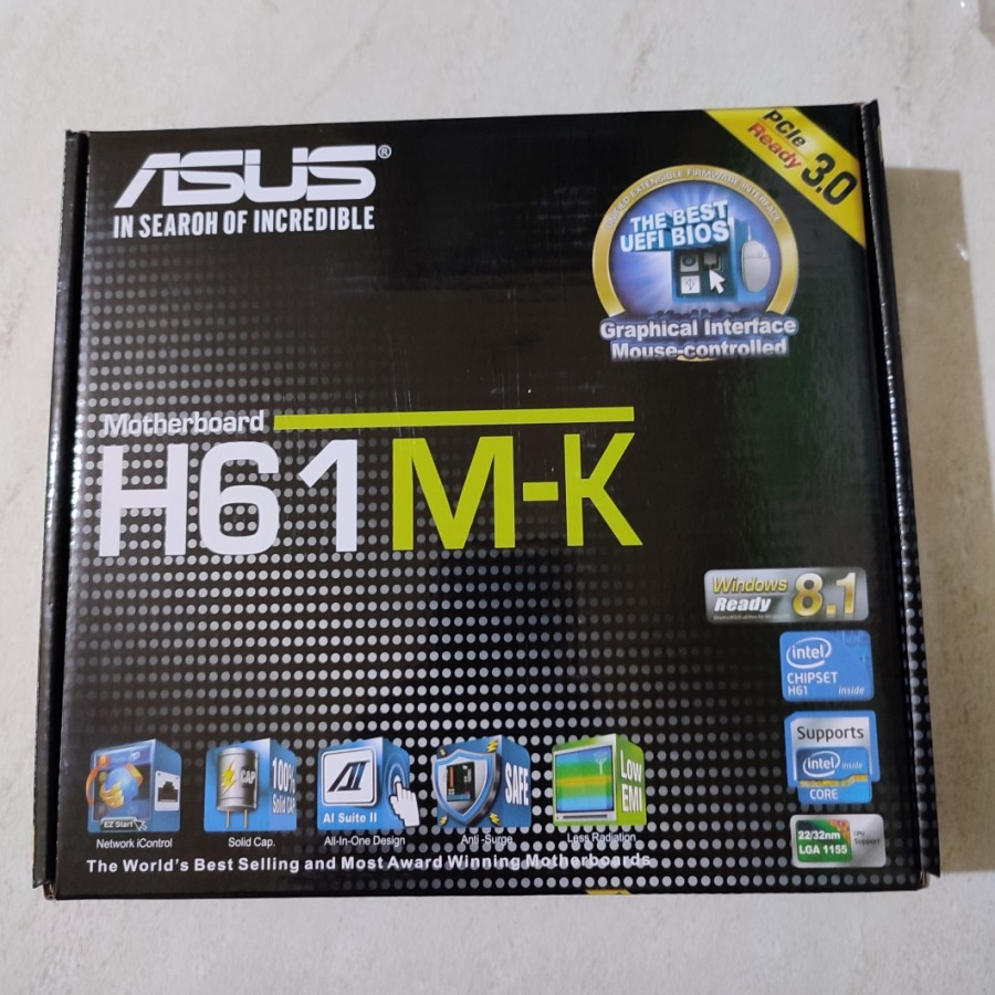 Jual Mainboard Asus H61MK Soket 1155 Shopee Indonesia