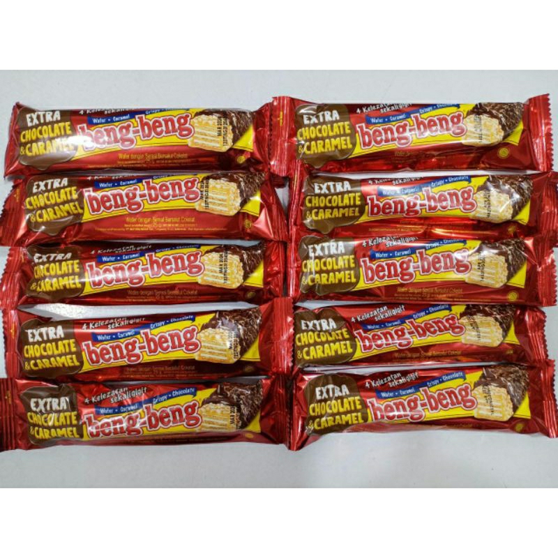 Jual NEW!! Beng Beng Wafer Extra Chocolate Caramel 25g | Shopee Indonesia