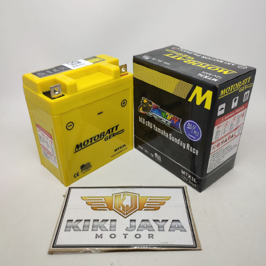 Jual Aki Motor Kering MTX3L Motobatt Motor Rx King New Satria 2 Tak dll
