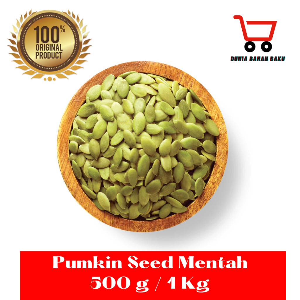 Jual PUMKIN SEED / KUACI KUPAS BIJI LABU SEEDS MENTAH / KWACI HIJAU ...