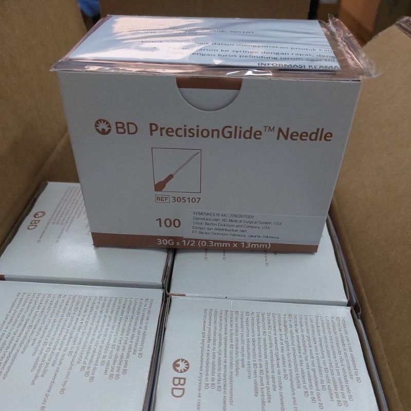 Jual nidel 30 bd jarum needle bd 30g box | Shopee Indonesia