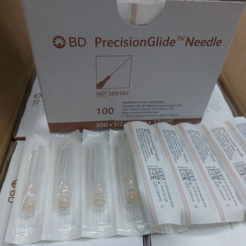 Jual nidel 30 bd jarum needle bd 30g box | Shopee Indonesia