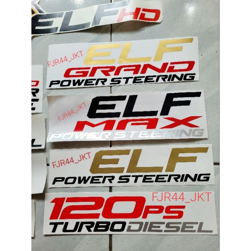 Jual sticker stiker isuzu elf nkr 71/ stiker macan elf hd/ stiker125ps ...