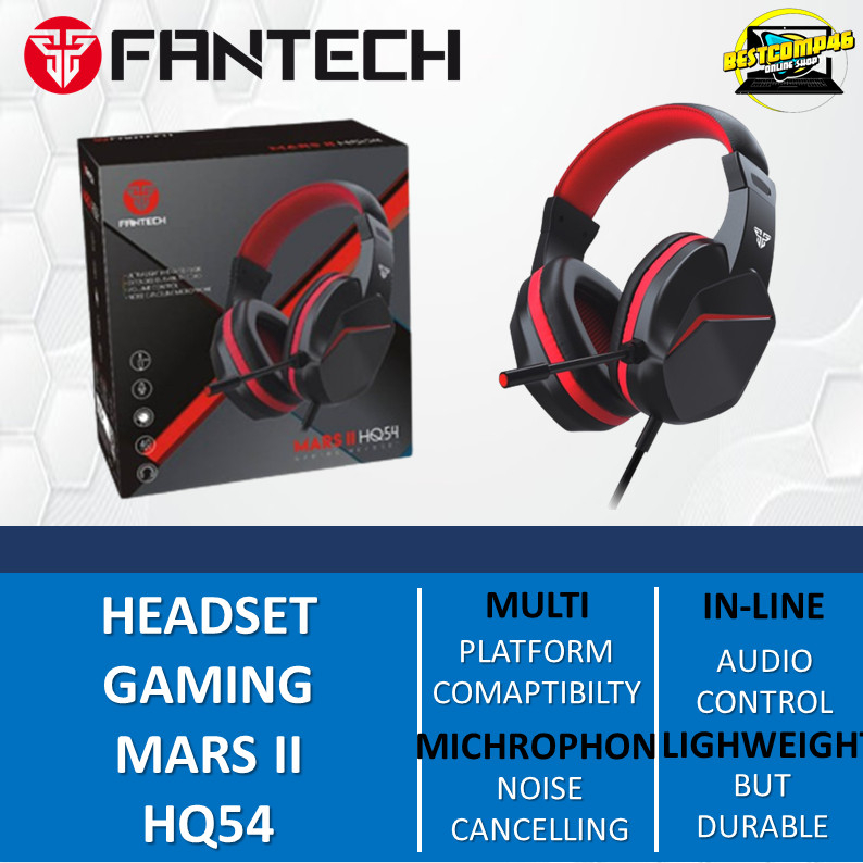 Jual Fantech MARS II HQ54 Headset Gaming untuk PC dan Handphone murah