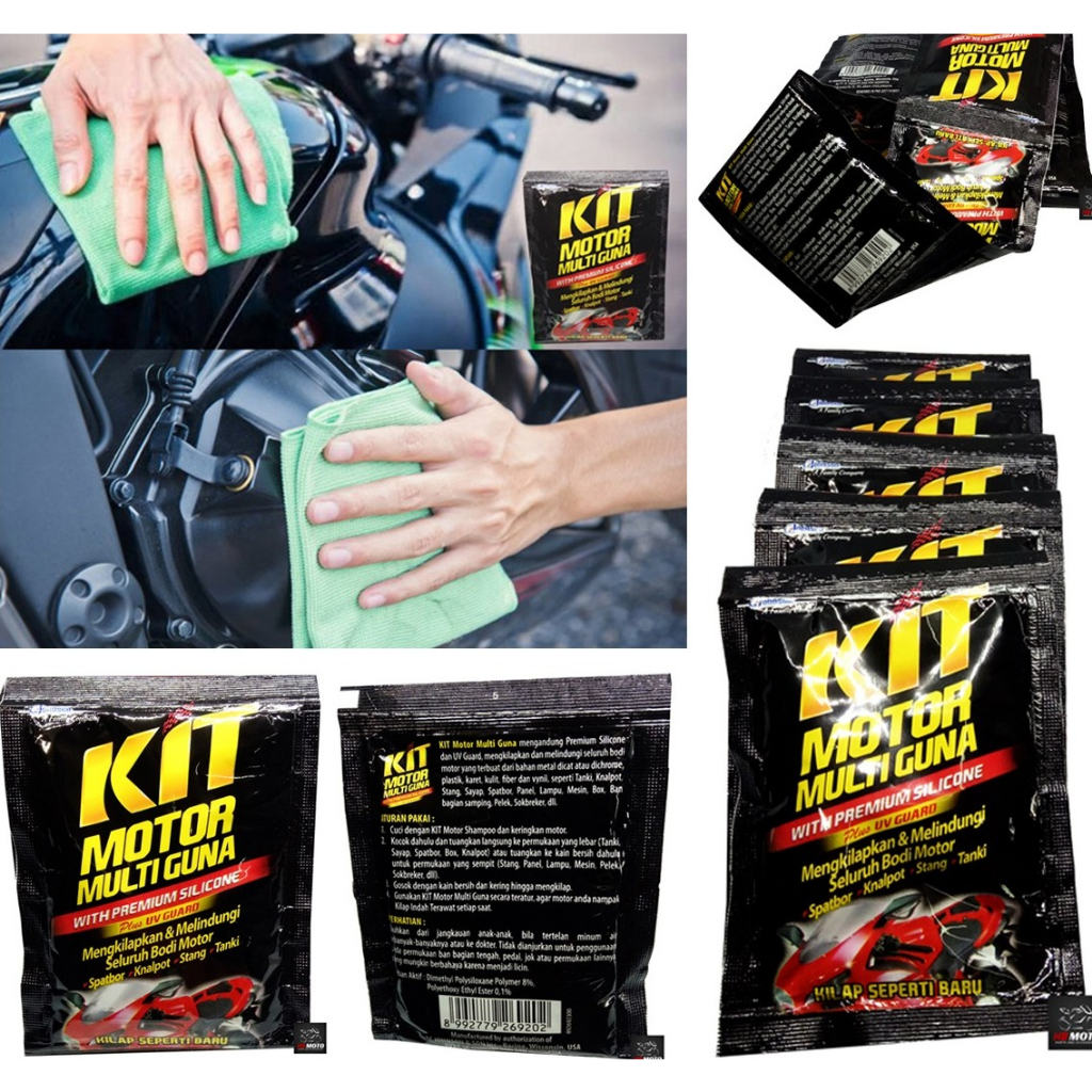 Jual KIT MULTIGUNA SACHET PENGGILAP BODY KIT MOTOR MULTIGUNA SILICONE ...