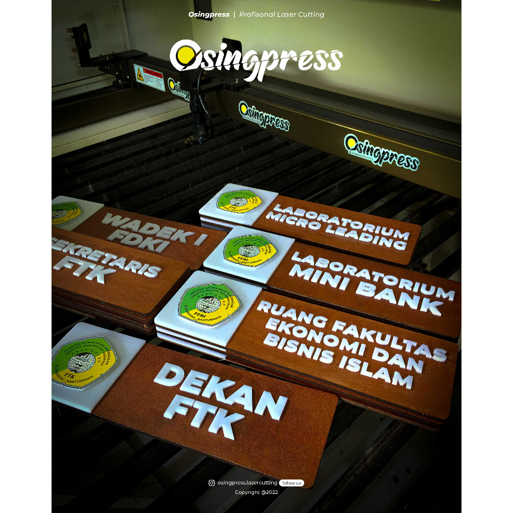 Jual Papan Nama Ruangan / Sign Label / Sign Board Acrylic + Plywood ...