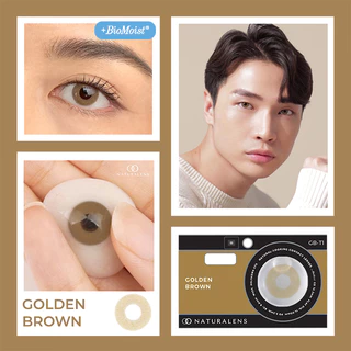 Naturalens Golden Brown Softlens Biomoist (1PC/SEBELAH) Contact Lens (0 sd -10)/ Soft Lens / Lensa Kontak / Soflen / Softlen / Soflens normal minus / Softlense / Lensa mata
