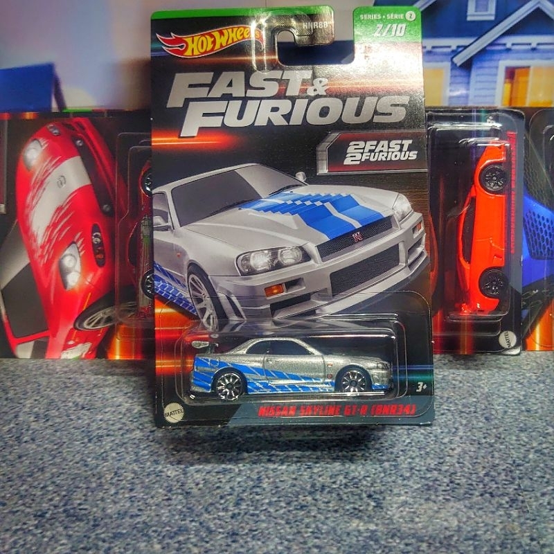 Jual Hot Wheels NISSAN SKYLINE GT-R R34 Fast And Furious Seri 2 ...