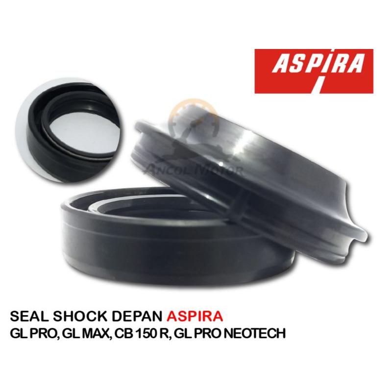 Jual SEAL SHOCK DEPAN + TUTUP ASPIRA PRO MEGA PRO VERZA CB150R ORIGINAL