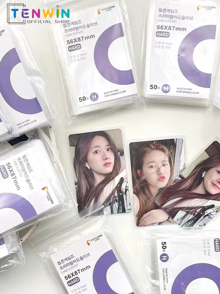 Jual idol photo protector inner sleeve photocard korea popcorn hard 50