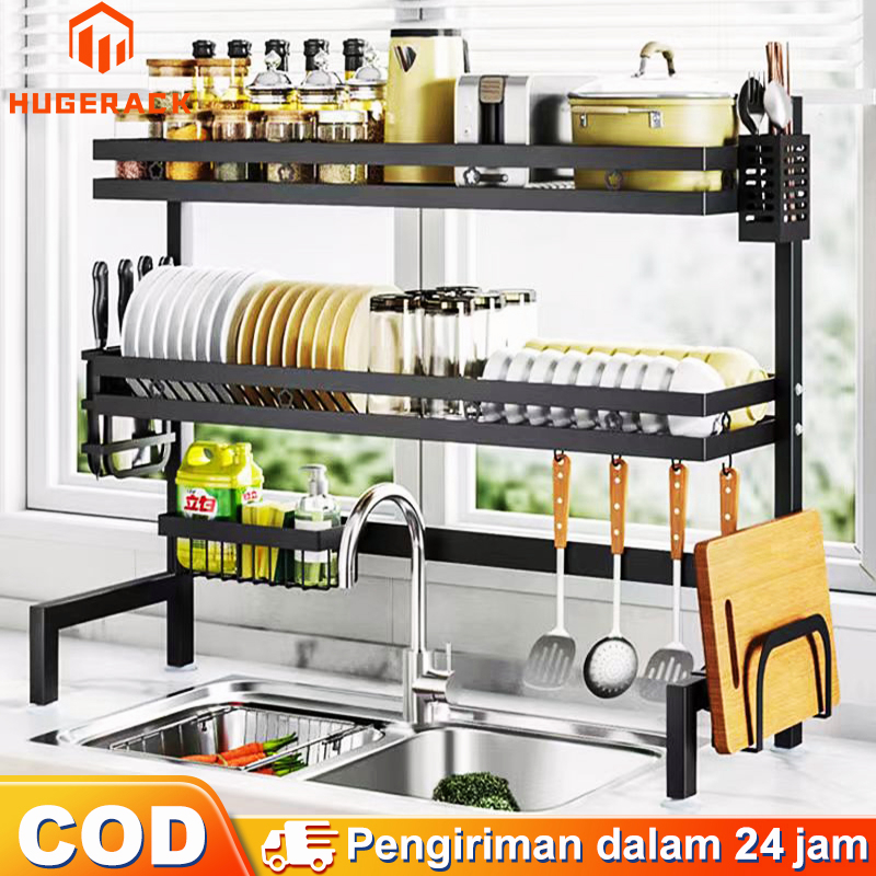 Jual Rak Piring Wastafel Stainless steel Rak Wastafel Dapur Rak Cuci ...
