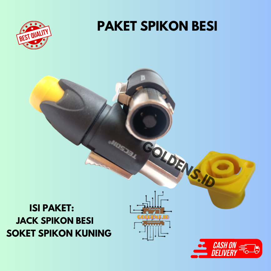 Jual SOKET SPIKON SATU SET CONNECTOR + JACK SPIKON BESI | Shopee Indonesia