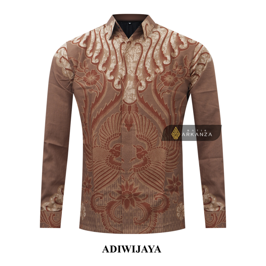 Jual BATIK ARKANZA Motif ADIWIJAYA Hem Atasan Kemeja Baju Batik Pria ...