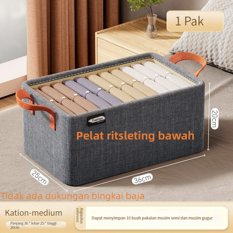 Jual kation storage organizer tempat penyimpanan tas kotak baju kotak ...