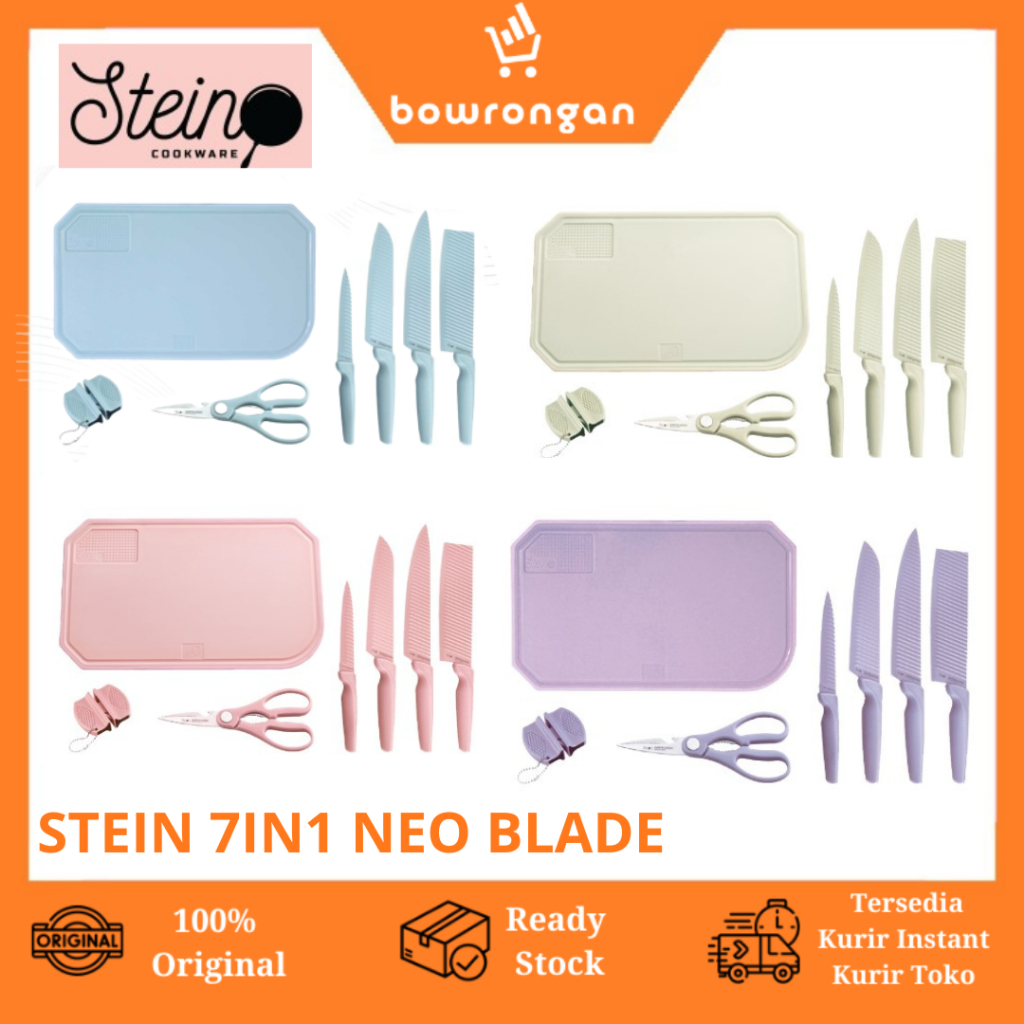 Jual Steincookware Stein Neo Blade Knife Set In Pisau Set Dapur Blue Shopee Indonesia