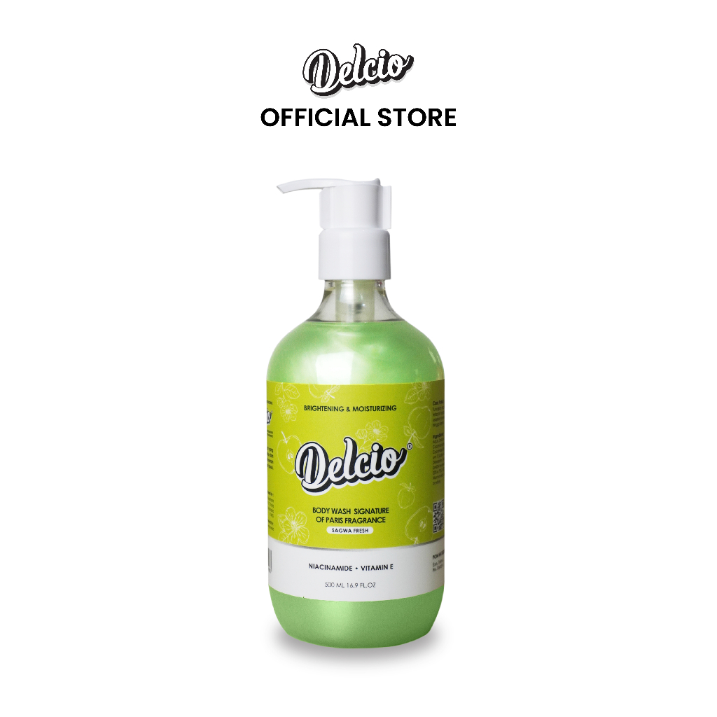 Body Wash BPOM Delcio 500 mL Sabun Mandi Terdaftar BPOM