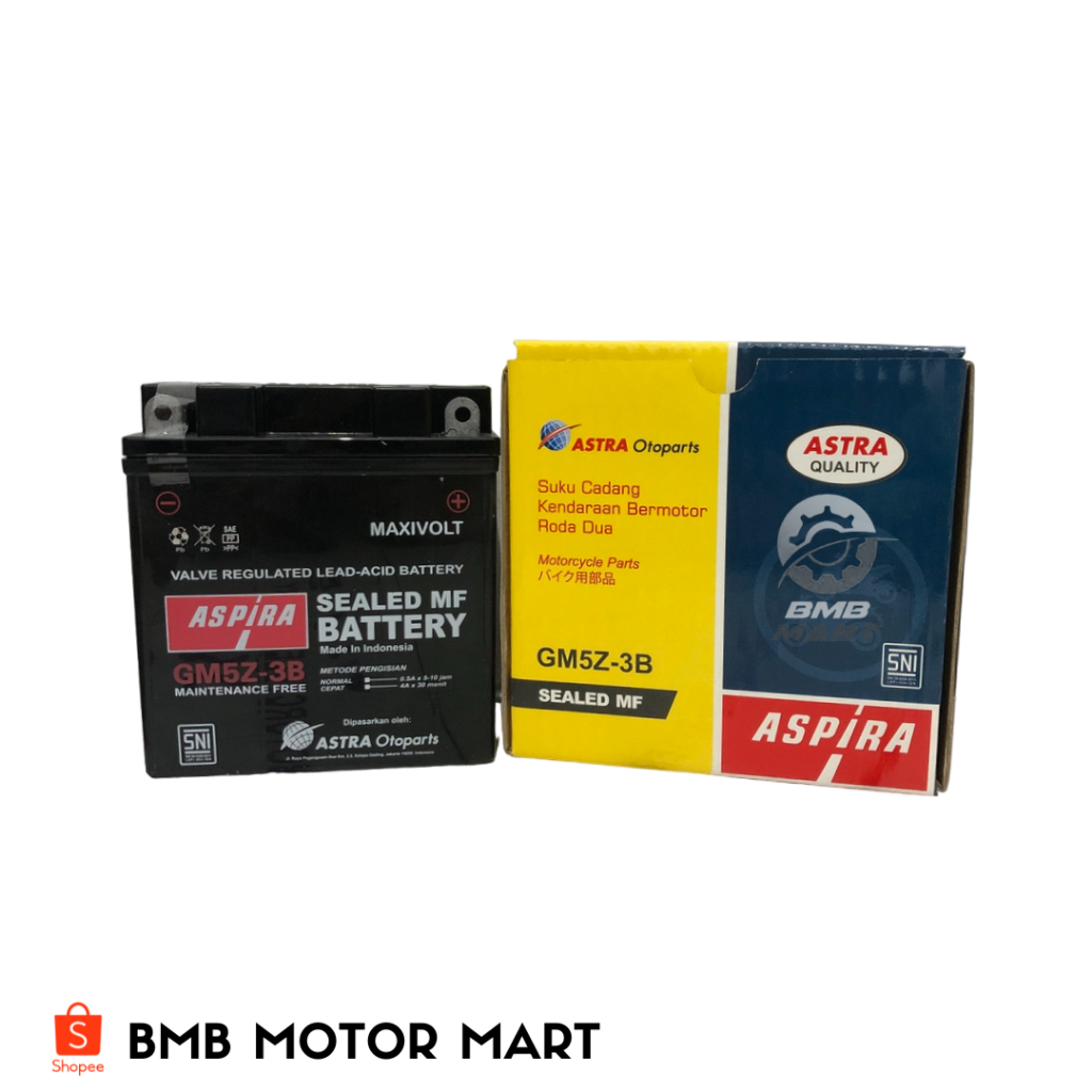 Jual AKI SUPRA MEGAPRO MIO SPORTY GM5Z ASPIRA | Shopee Indonesia