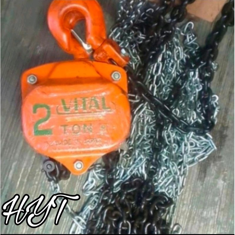 Jual Takel Chain Block VITAL 2 Ton x 5 Meter VP5 Made in Japan | Shopee ...