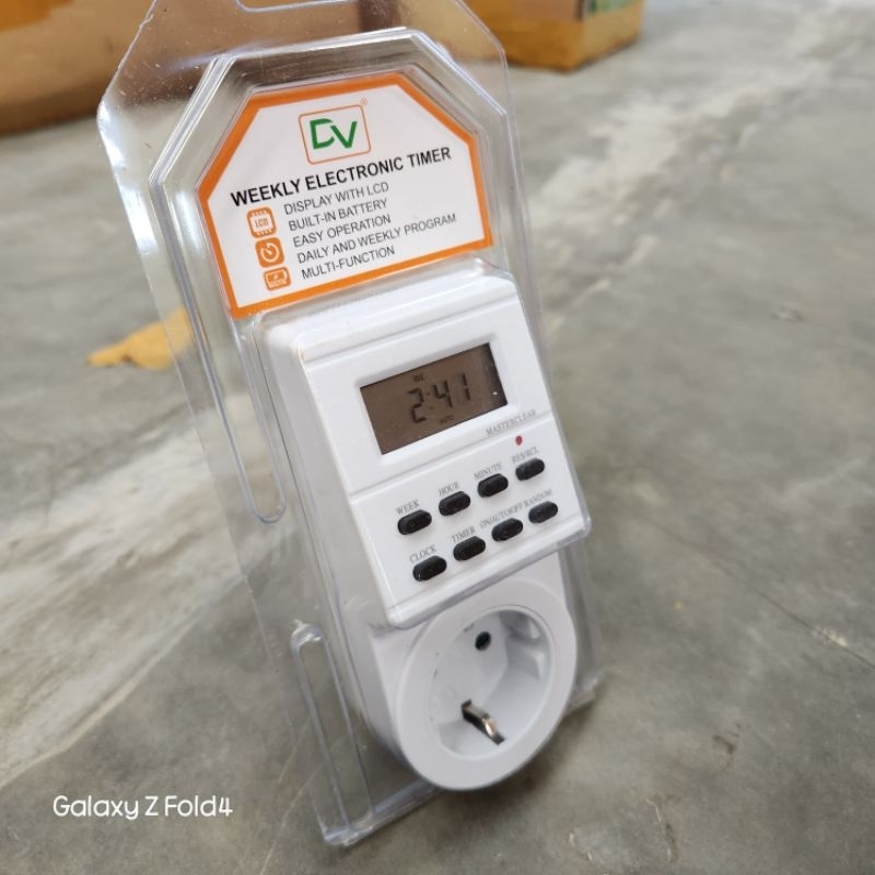 Jual stopkontak timer digital DV pengatur waktu otomatis | Shopee Indonesia