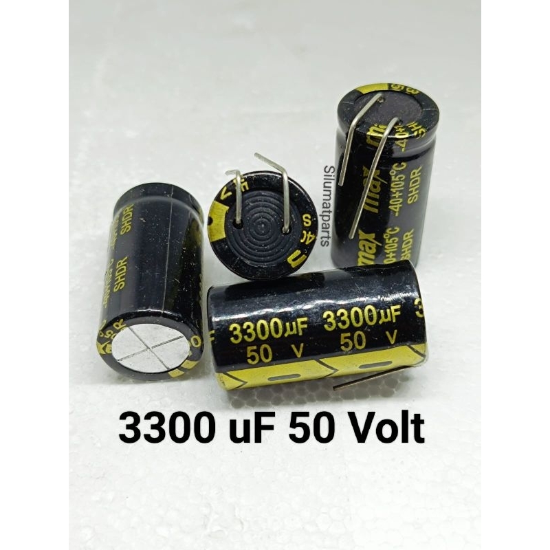 Jamicon 3300uF 50V Radial Capacitor - Lot Of 3 - 105°C - Free Shipping