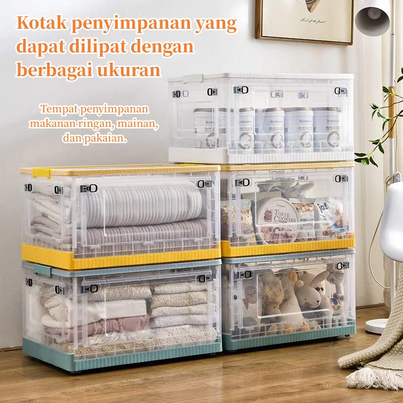 Kotak Penyimpanan Lipat Transparan Serbaguna