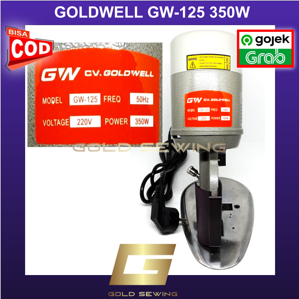 Jual Mesin Potong Bahan Kain Octa Portable GOLDWELL GW-125 350W - GOLD ...