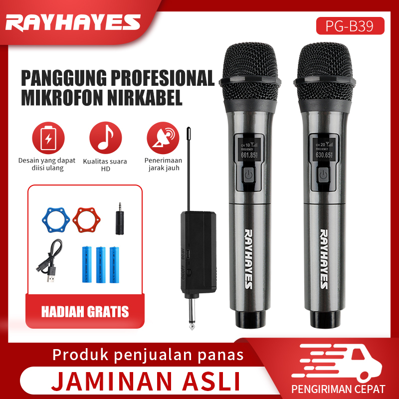 Jual Rayhayes Mikrofon Nirkabel Profesional Uhf Mikrofon Dinamis