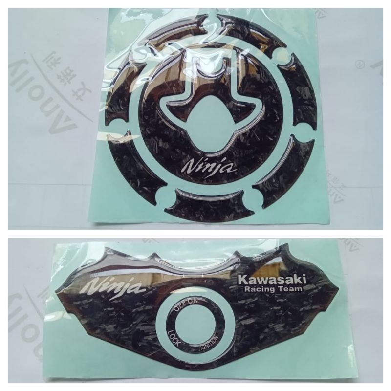 Jual Stiker Timbul Emblem Carbon Forged Tutup Tanki Bensin Dan Segitiga