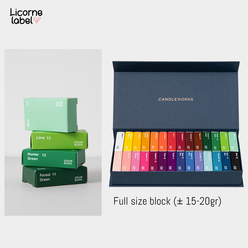 キャンドルワークス カラーブロック28色 固形染料 CANDLEWORKS