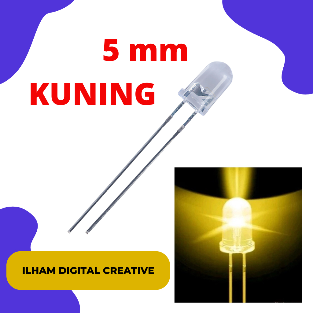 Jual Lampu Led 5mm warna kuning | Shopee Indonesia