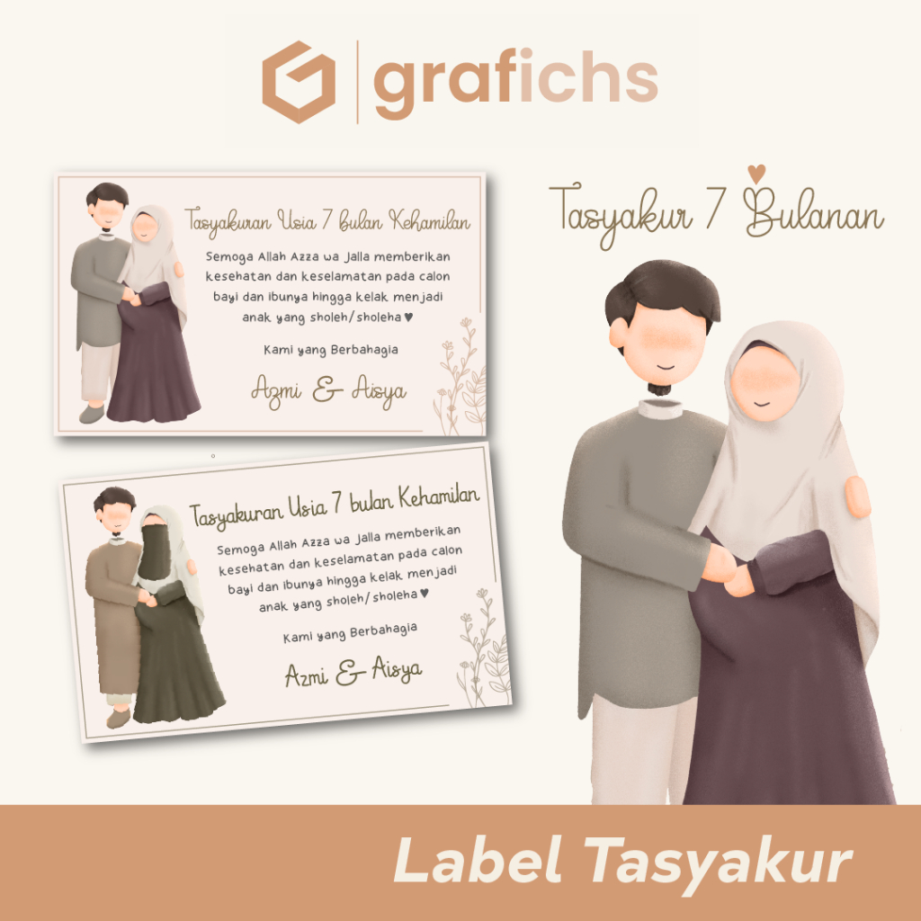 Jual Stiker Kartu Label Tasyakuran 4 Dan 7 Bulanan Kehamilan Tsy01 Tsy02 By Grafichs Shopee 