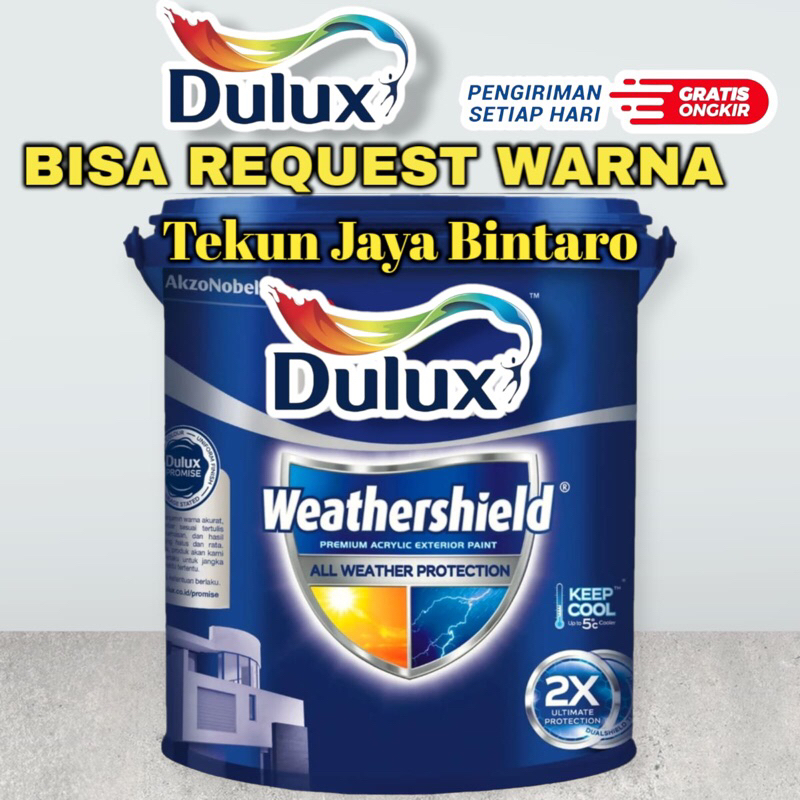 Jual Dulux Weathershield Ds Dual Shield L Gallon Tinting Css Bisa Request Warna Shopee