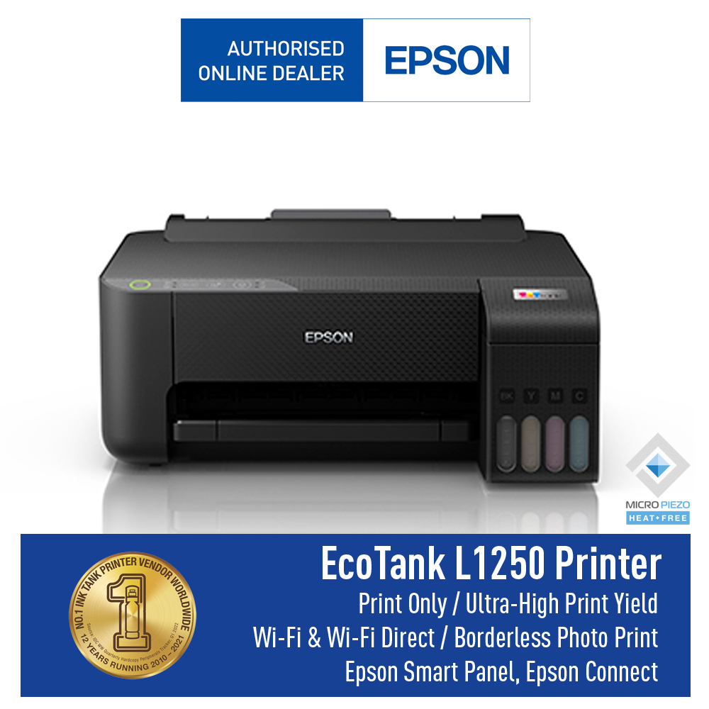 Jual Epson Printer Ecotank L1250 Print Only Wifi A4 Shopee Indonesia 1600