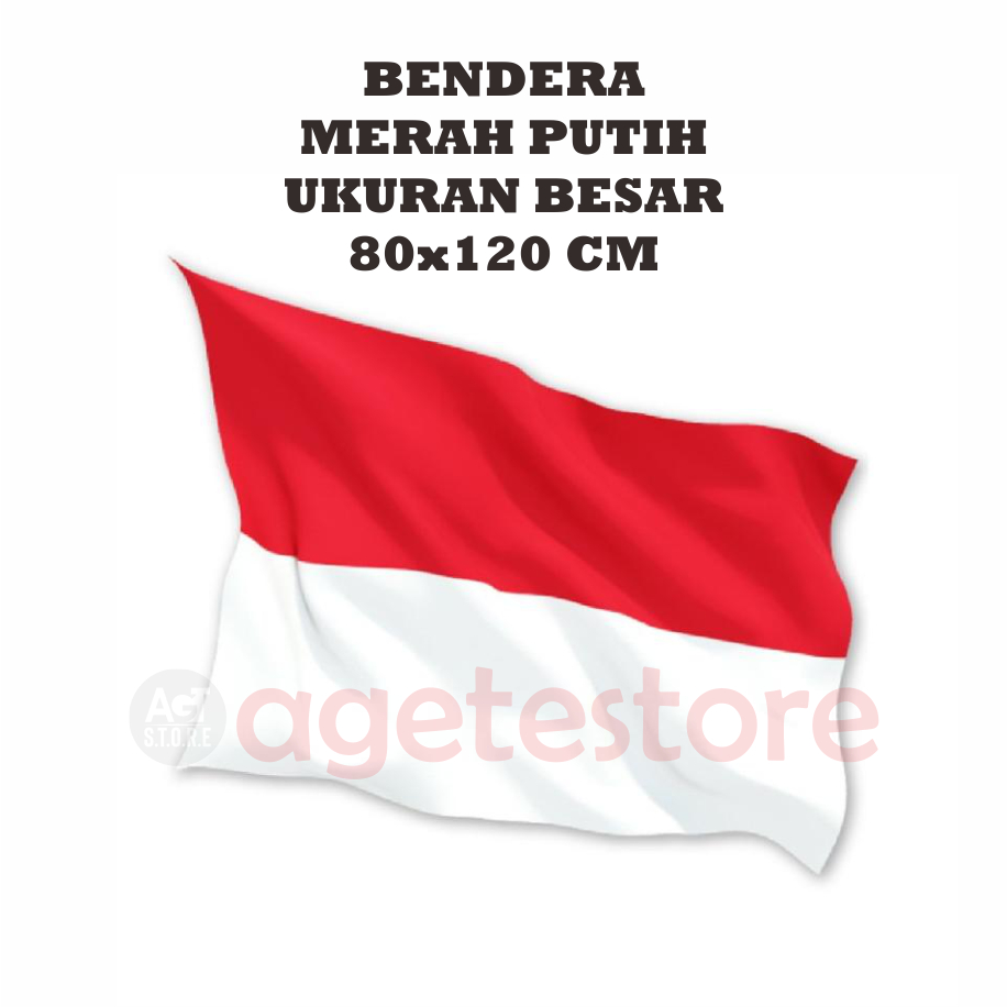 Jual Bendera Merah Putih Hut Ri Ukuran Besar 80x120 Cm Shopee Indonesia 