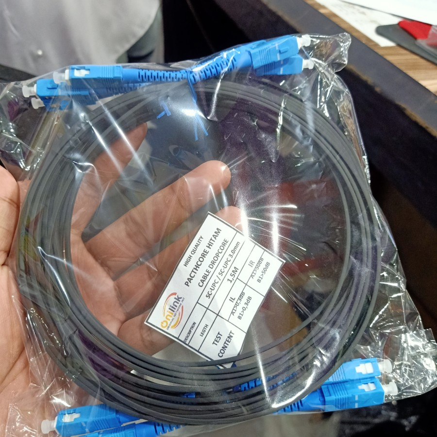 Jual KABEL PATCH CORD DROPCORE ONILINK HQ SC-SC UPC 1,5M 3MM OUTDOOR ...