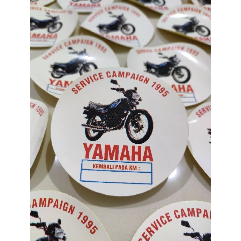 Jual Stiker Sticker Service Campaign 1995 Yamaha RX King Ori (NOS ...