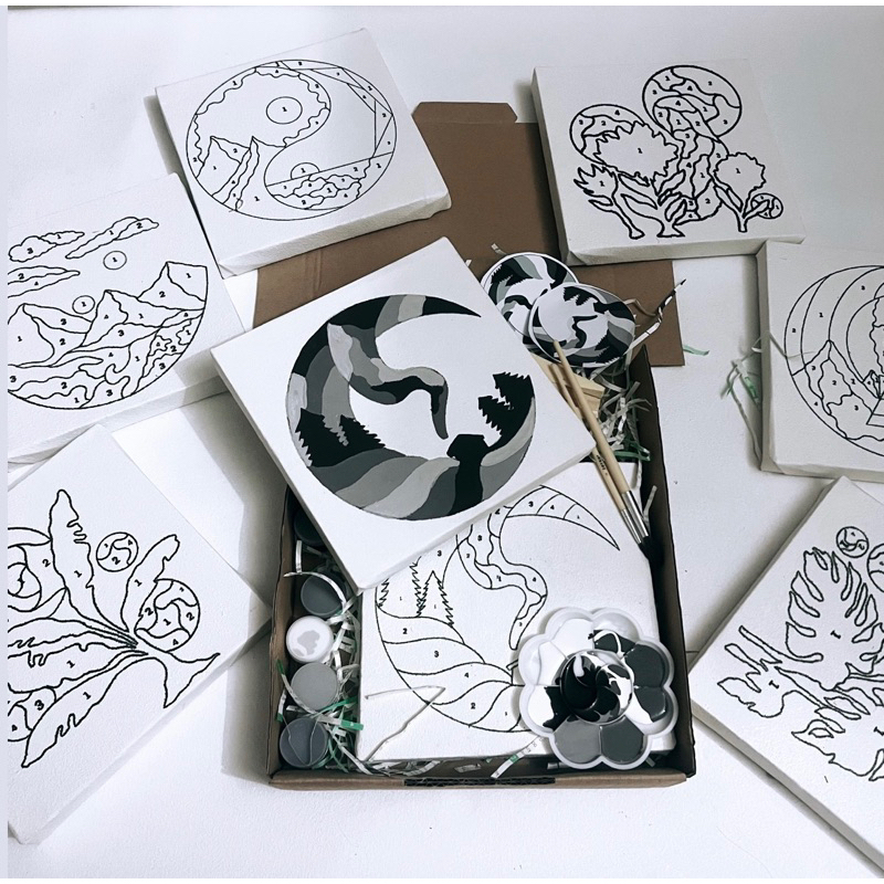 Jual Digital Print Kanvas 20x20 Paint By Number By Kit Paint By