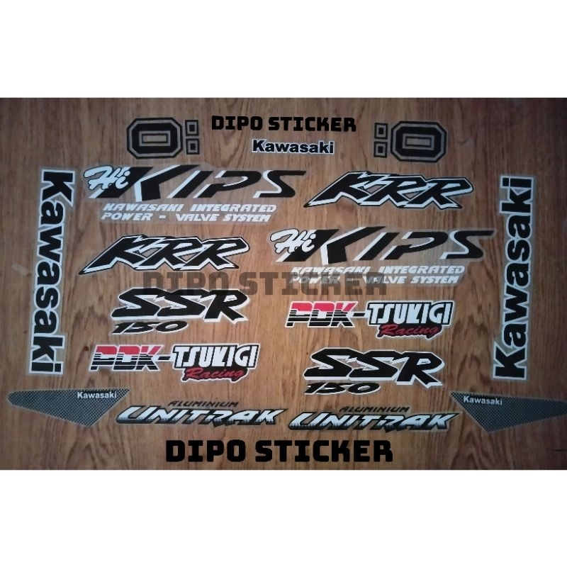 Jual sticker striping kawasaki ninja KRR SSR transparan bisa riquest ...