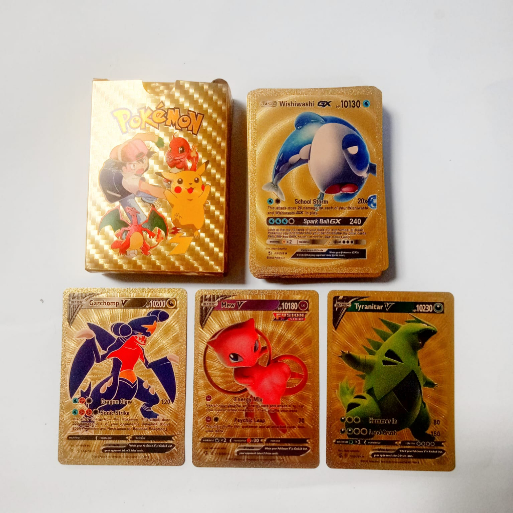 Jual Trading Card Pokemon Gold Series/ Kartu Emas Pokemon | Shopee ...