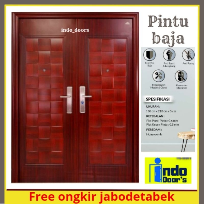 Jual Pintu Baja Ruang Utama Pintu Rumah Moderen | Shopee Indonesia