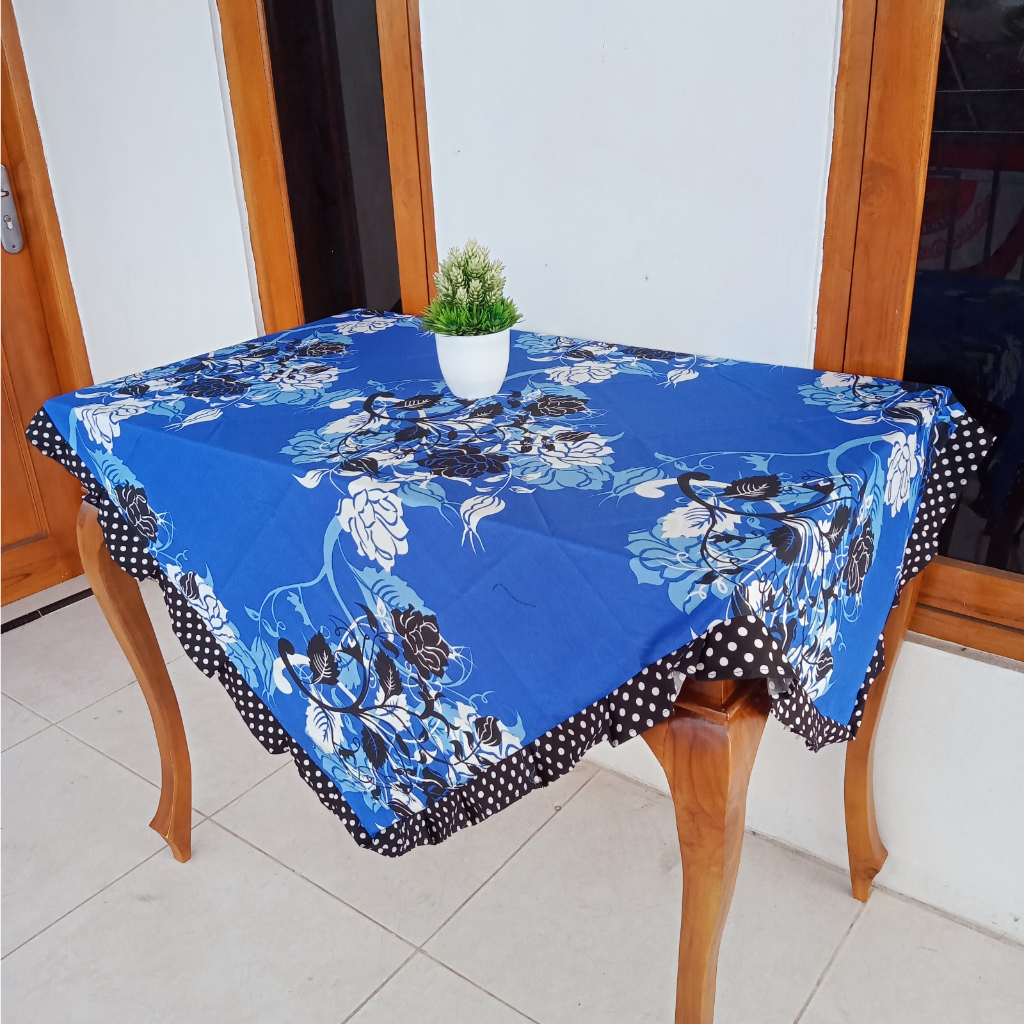 Jual TAPLAK MEJA RUANG TAMU KAIN RUMBAI PERSEGI SEGI EMPAT UKURAN 120 X ...