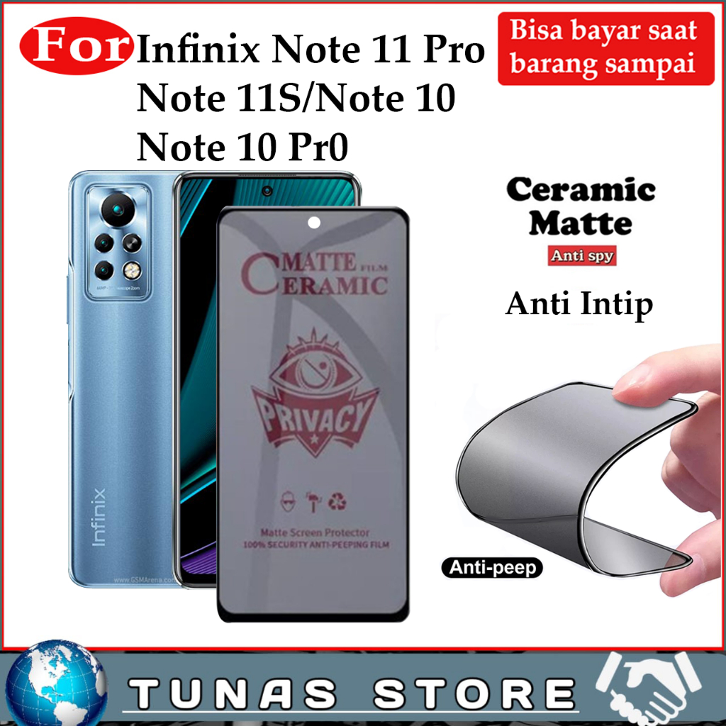 Jual Antigores Anti spy infinix note 11 pro 11s note 10 10 Pro Tempered ...
