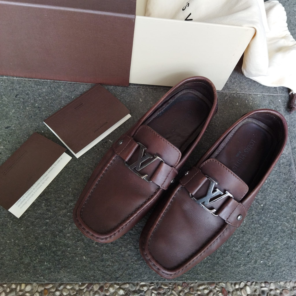 BNIB Louis Vuitton Monte Carlo Loafers in Crocodile Leather Size 11