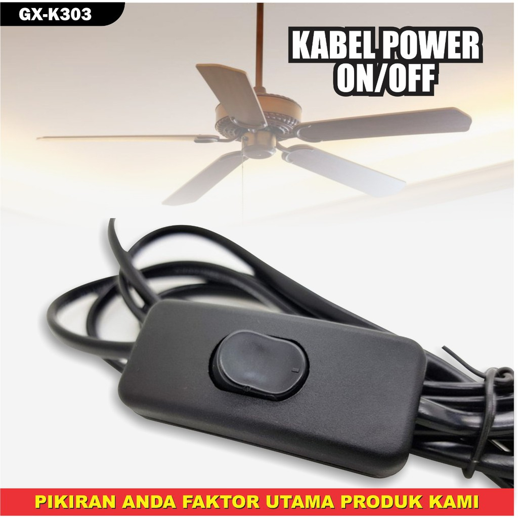 Jual KABEL POWER SAKLAR ON/OFF K303 SAKLAR COLOKAN KABEL ON/OFF ...