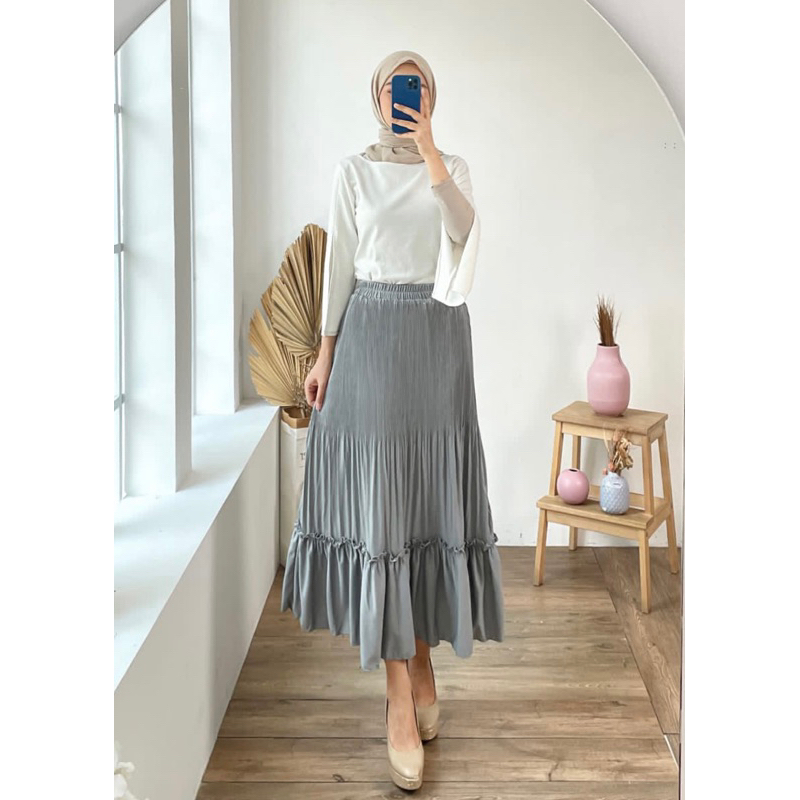 Jual ROK SUSUN CLARA ROK CANDA ROK TUTU TINGKAT ROK POLOS CANTIK KERJA ...