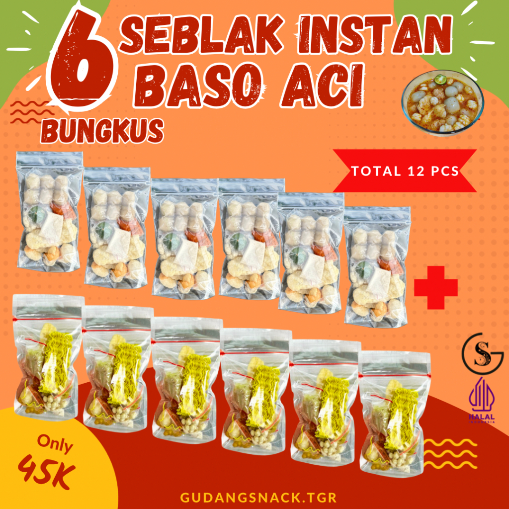 Jual Baso Aci Mix Seblak Seblak 6 Pcs X Baso Aci 6pcs Super Hemat