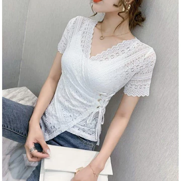 Sale Blouse 1590 3M Three M Tm Ivana Lace Wrap Top Blose Premium Korea Korean Fashion Harga