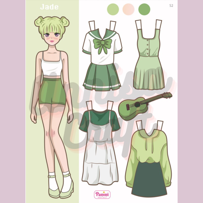 Jual Korean Paper Doll, Mainan Bongkar Pasang Kertas, Orang orangan ...