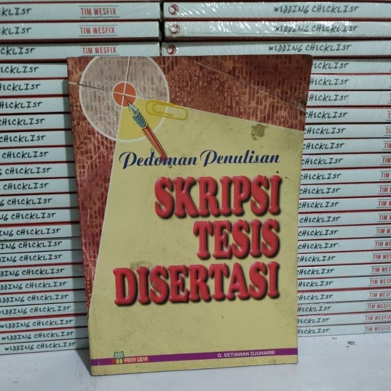 Jual Buku Obral Murah Buku Pedoman Penulisan Skripsi Tesis Disertasi